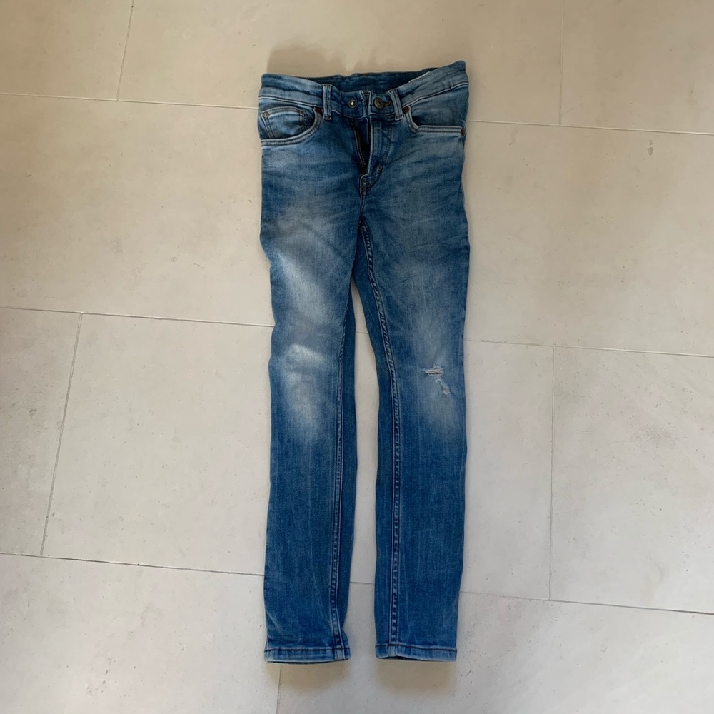 H&M super skinny fit distressed kids jeans